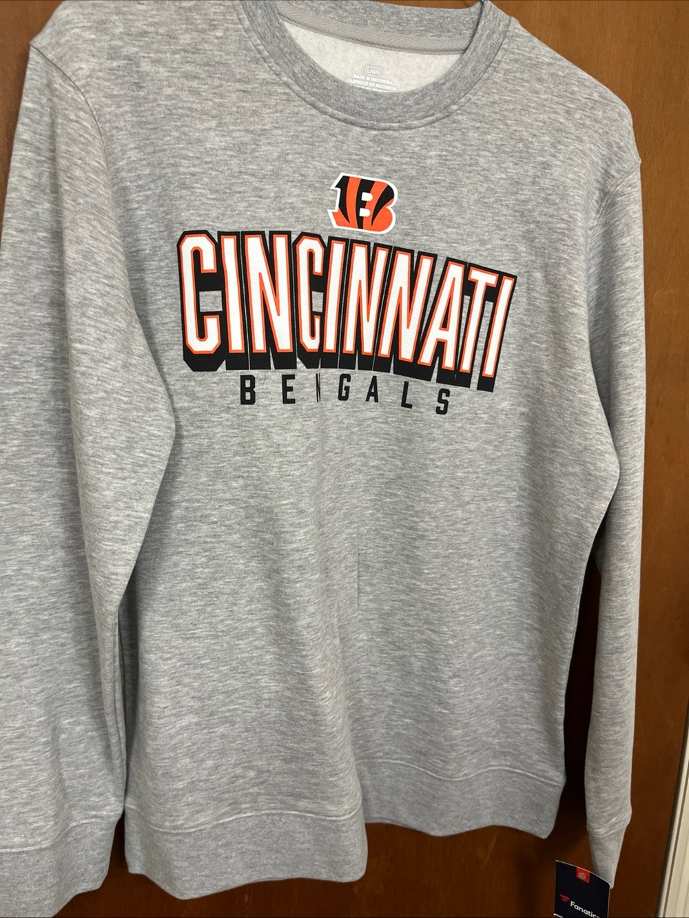 Cincinnati Bengals Gray Crewneck Sweatshirt